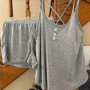 Women's Gray Pajama Set
